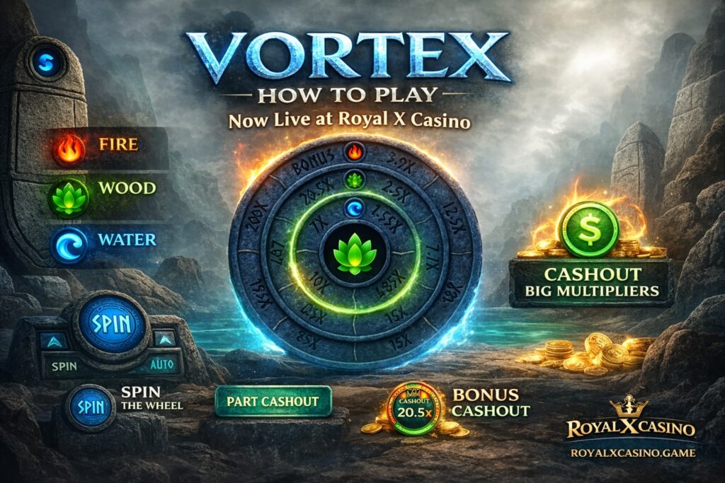 Vortex Game on Royal X Casino